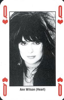 1993 Kerrang! The King of Metal Playing Cards #Q♥️ Ann Wilson (Heart) Front