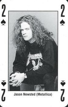 1993 Kerrang! The King of Metal Playing Cards #2♠️ Jason Newsted (Metallica) Front