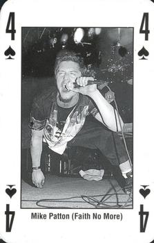 1993 Kerrang! The King of Metal Playing Cards #4♠️ Mike Patton (Faith No More) Front
