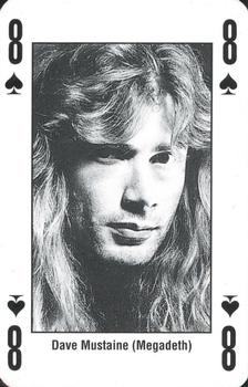 1993 Kerrang! The King of Metal Playing Cards #8♠️ Dave Mustaine (Megadeth) Front