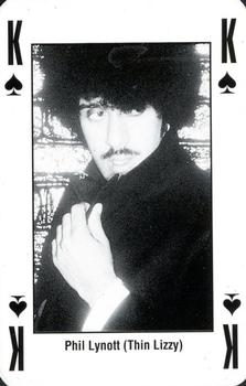 1993 Kerrang! The King of Metal Playing Cards #K♠️ Phil Lynott (Thin Lizzy) Front