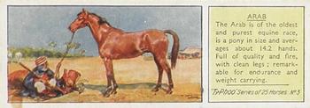 1934 Ty-phoo Tea Horses #3 Arab Front