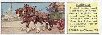 1934 Ty-phoo Tea Horses #10 Clydesdale Front