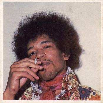 1968 Mister Softee's Pop Parade #NNO Jimi Hendrix Front