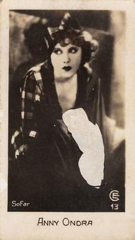 1932 C & T Bridgewater Film Stars (1st Series) #13 Anny Ondra Front