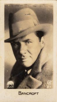 1932 C & T Bridgewater Film Stars (1st Series) #37 George Bancroft Front