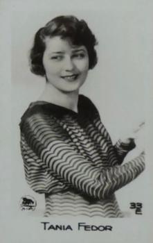 1933 C & T Bridgewater Film Stars (2nd Series) #33 Tania Fedor Front
