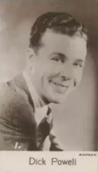 1937 C & T Bridgewater Film Stars (5th Series) #1 Dick Powell Front