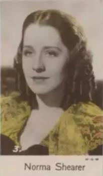 1937 C & T Bridgewater Film Stars (5th Series) #3 Norma Shearer Front