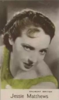 1937 C & T Bridgewater Film Stars (5th Series) #5 Jessie Matthews Front