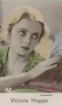 1937 C & T Bridgewater Film Stars (5th Series) #42 Victoria Hopper Front