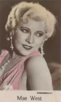 1937 C & T Bridgewater Film Stars (5th Series) #44 Mae West Front