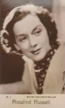 1938 C & T Bridgewater Film Stars (6th Series) #F.1 Rosalind Russell Front