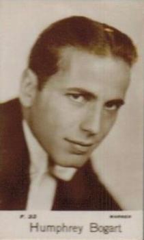 1938 C & T Bridgewater Film Stars (6th Series) #F.33 Humphrey Bogart Front