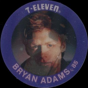 1985 7-Eleven Slurpee Rock Star Discs #NNO Bryan Adams Front