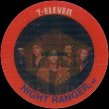1984 7-Eleven Slurpee Rock Star Discs #NNO Night Ranger Front