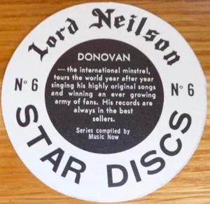 1970 Lord Neilson's Star Discs #6 Donovan Back