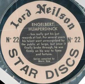 1970 Lord Neilson's Star Discs #22 Engelbert Humperdinck Back