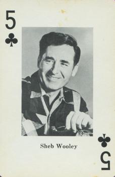 1970 Heather Country Music Playing Cards #5♣️ Sheb Wooley Front