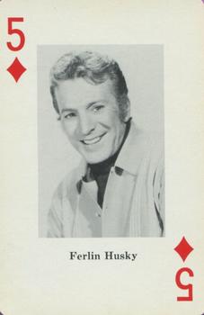 1970 Heather Country Music Playing Cards #5♦️ Ferlin Husky Front