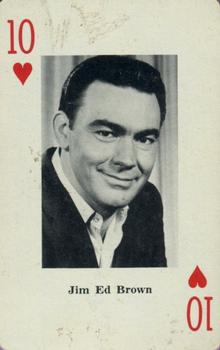 1967 Heather Country Music Playing Cards #10♥️ Jim Ed Brown Front