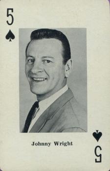 1967 Heather Country Music Playing Cards #5♠️ Johnny Wright Front