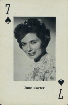1967 Heather Country Music Playing Cards #7♠️ June Carter Front