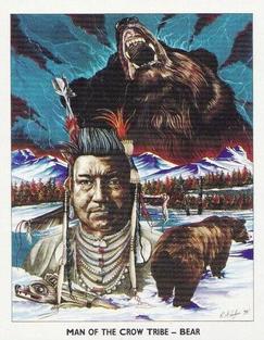 1994 Victoria Gallery A Gathering of Spirits #4 Man of the Crow Tribe - Bear Front