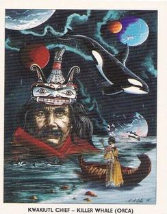 1994 Victoria Gallery A Gathering of Spirits #5 Kwakiutl Chief - Killer Whale Front