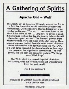 1994 Victoria Gallery A Gathering of Spirits #6 Apache Girl - Wolf Back