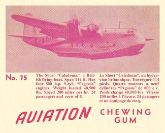 1940 World Wide Gum Aviation Chewing Gum (V401) #75 Short Caledonia Front