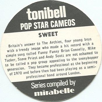 1972 Tonibell Pop Star Cameos #NNO Sweet Back
