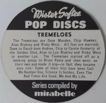 1972 Mister Softee Pop Discs #NNO Tremeloes Back