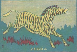 1940 Toy Animals (R159-1) #NNO Zebra Front