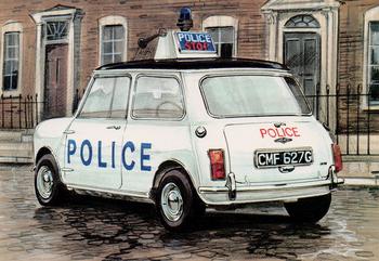 1994 Golden Era Police Vehicles #GP 015 1969 Police Austin Mini Cooper S Front