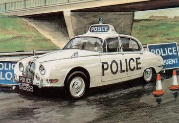 1994 Golden Era Police Vehicles #GP 016 1967 Police Jaguar S Type Front