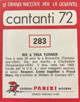 1972 Panini Cantanti #283 Ike and Tina Turner Back