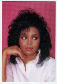 1987 Panini The Smash Hits Collection (Italy) #66 Janet Jackson Front