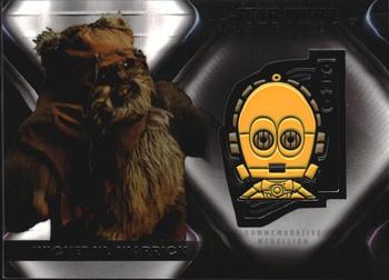 2021 Topps Star Wars Masterwork - Commemorative Character Medallion Relics #CM-WC Wicket W. Warrick Front