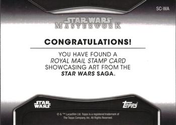 2021 Topps Star Wars Masterwork - Postage Stamp Relics #SC-WA Watto Back
