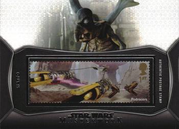 2021 Topps Star Wars Masterwork - Postage Stamp Relics #SC-WA Watto Front
