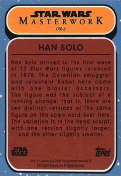 2021 Topps Star Wars Masterwork - Out of the Box #OTB-6 Han Solo Back