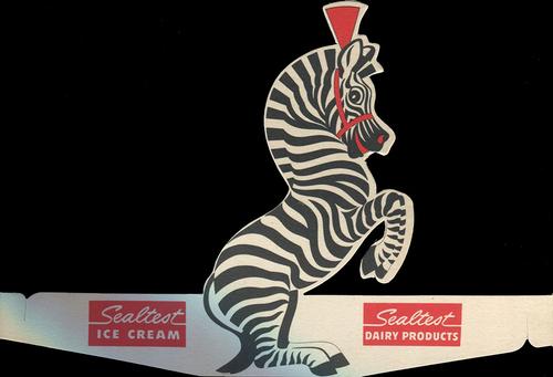 1940 Sealtest Ice Cream Circus (F76) #NNO Zebra Front