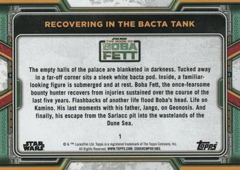 2022 Topps Star Wars: The Book of Boba Fett #1 Recovering in the Bacta Tank Back