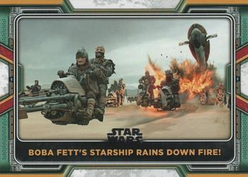2022 Topps Star Wars: The Book of Boba Fett #57 Boba Fett's Starship Rains Down Fire! Front