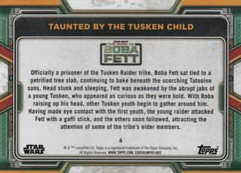 2022 Topps Star Wars: The Book of Boba Fett #6 Taunted by the Tusken Child Back