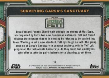 2022 Topps Star Wars: The Book of Boba Fett #12 Surveying Garsa's Sanctuary Back