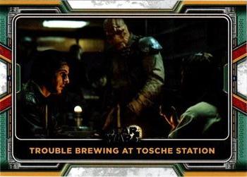 2022 Topps Star Wars: The Book of Boba Fett #28 Trouble Brewing at Tosche Station Front