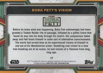 2022 Topps Star Wars: The Book of Boba Fett #37 Boba Fett's Vision Back