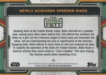 2022 Topps Star Wars: The Book of Boba Fett #32 Newly Acquired Speeder Bikes Back